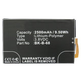 Batteries N Accessories BNA-WB-P3130 Cell Phone Battery - Li-Pol, 3.8V, 2500 mAh, Ultra High Capacity Battery - Replacement for BBK BK-B-68 Battery