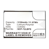 Batteries N Accessories BNA-WB-P17337 Cell Phone Battery - Li-Pol, 3.8V, 3150mAh, Ultra High Capacity - Replacement for Kyocera SCP-72LBPS Battery