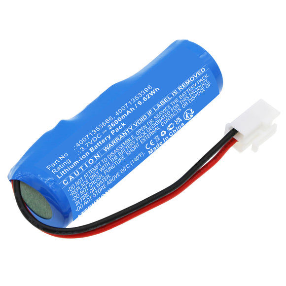 Batteries N Accessories BNA-WB-L18147 Emergency Lighting Battery - Li-ion, 3.7V, 2600mAh, Ultra High Capacity - Replacement for CEAG 40071353398 Battery