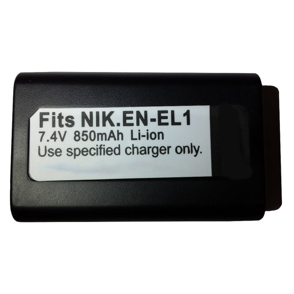 Batteries N Accessories BNA-WB-ENEL1 Digital Camera Battery - li-ion, 7.4V, 850 mAh, Ultra High Capacity Battery - Replacement for Nikon EN-EL1 Battery