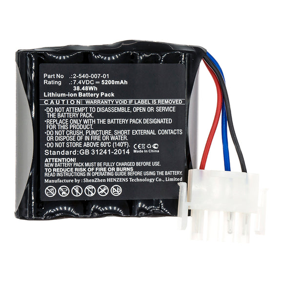 Batteries N Accessories BNA-WB-L13781 Speaker Battery - Li-ion, 7.4V, 5200mAh, Ultra High Capacity - Replacement for Soundcast 2-540-007-01 Battery