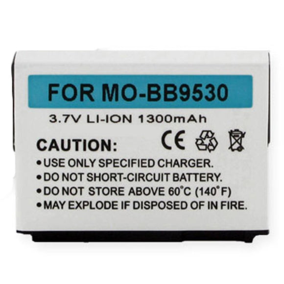 Batteries N Accessories BNA-WB-BLI-1150-1.3 Cell Phone Battery - Li-Ion, 3.7V, 1300 mAh, Ultra High Capacity Battery - Replacement for BlackBerry 9530 Battery