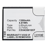 Batteries N Accessories BNA-WB-L10009 Cell Phone Battery - Li-ion, 3.7V, 1300mAh, Ultra High Capacity - Replacement for Blu C534350105T Battery