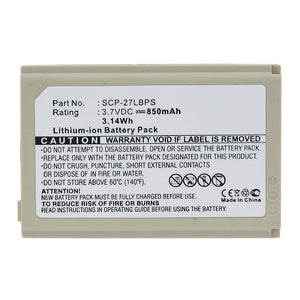 Batteries N Accessories BNA-WB-L16945 Cell Phone Battery - Li-ion, 3.7V, 850mAh, Ultra High Capacity - Replacement for Sanyo SCP-27LBPS Battery
