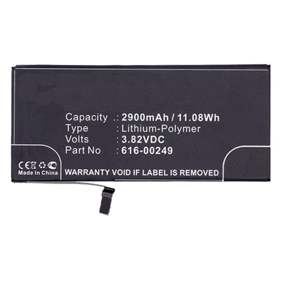 Batteries N Accessories BNA-WB-P3075 Cell Phone Battery - Li-Pol, 3.82V, 2900 mAh, Ultra High Capacity Battery - Replacement for Apple 616-00249 Battery