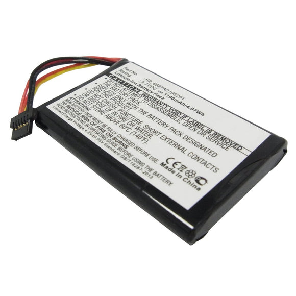 Batteries N Accessories BNA-WB-L4275 GPS Battery - Li-Ion, 3.7V, 1100 mAh, Ultra High Capacity Battery - Replacement for TomTom 6027A0106201 Battery
