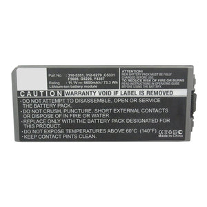 Batteries N Accessories BNA-WB-L15989 Laptop Battery - Li-ion, 11.1V, 4400mAh, Ultra High Capacity - Replacement for Dell C5331 Battery