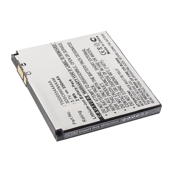 Batteries N Accessories BNA-WB-L14455 Cell Phone Battery - Li-ion, 3.7V, 550mAh, Ultra High Capacity - Replacement for Alcatel 3DSO9909AAAM Battery