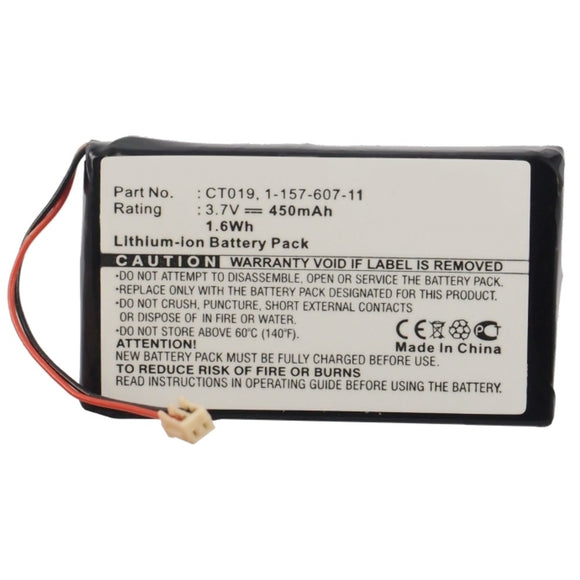 Batteries N Accessories BNA-WB-L8878-PL Player Battery - Li-ion, 3.7V, 450mAh, Ultra High Capacity - Replacement for Sony CT019 Battery