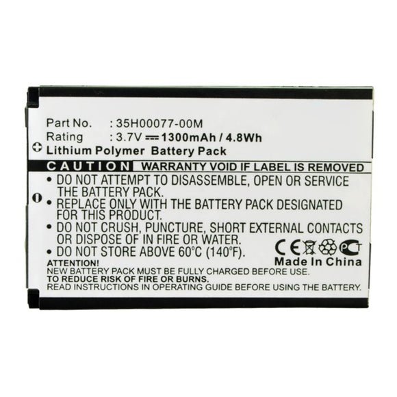 Batteries N Accessories BNA-WB-P12957 Cell Phone Battery - Li-Pol, 3.7V, 1300mAh, Ultra High Capacity - Replacement for HTC 35H00077-00M Battery