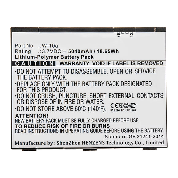 Batteries N Accessories BNA-WB-P13871 Wifi Hotspot Battery - Li-Pol, 3.7V, 5040mAh, Ultra High Capacity - Replacement for Telstra W-10a Battery