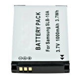 Batteries N Accessories BNA-WB-SLB10A Digital Camera Battery - li-ion, 3.7V, 1000 mAh, Ultra High Capacity Battery - Replacement for Samsung SLB-10A Battery