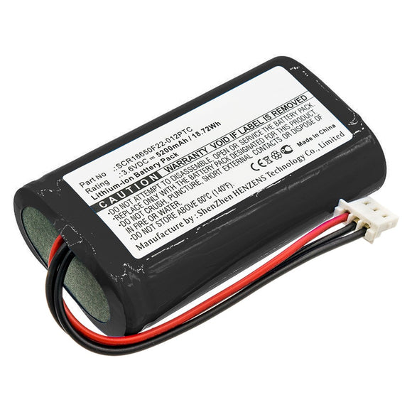 Batteries N Accessories BNA-WB-L10820 Medical Battery - Li-ion, 3.6V, 5200mAh, Ultra High Capacity - Replacement for Bionet SCR18650F22-012PTC Battery