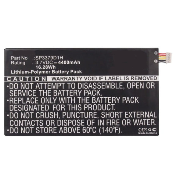 Batteries N Accessories BNA-WB-P9738 Tablet Battery - Li-Pol, 3.7V, 4400mAh, Ultra High Capacity - Replacement for Samsung AAaD415JS/7-B Battery