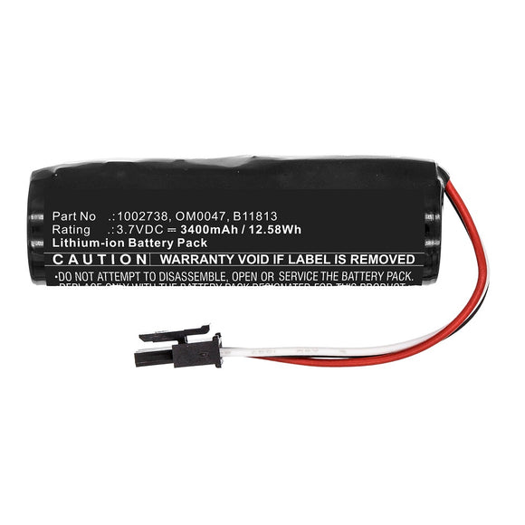 Batteries N Accessories BNA-WB-L13590 Medical Battery - Li-ion, 3.7V, 3400mAh, Ultra High Capacity - Replacement for Respironics OM0047 Battery
