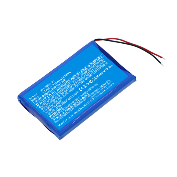 Batteries N Accessories BNA-WB-P17433 GPS Battery - Li-Pol, 3.7V, 750mAh, Ultra High Capacity - Replacement for Garmin 361-00025-01 Battery