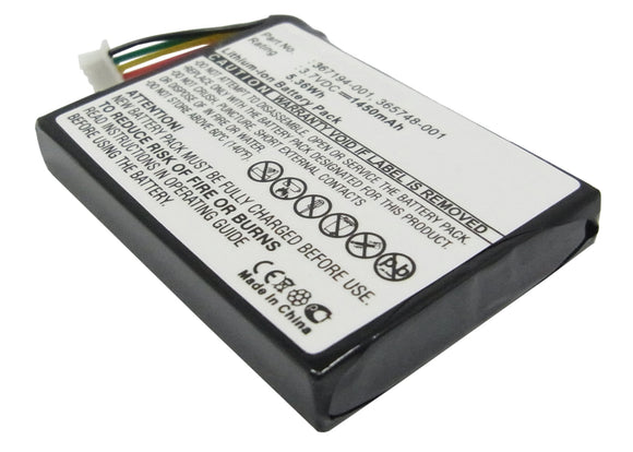 Batteries N Accessories BNA-WB-L6521 PDA Battery - Li-Ion, 3.7V, 1450 mAh, Ultra High Capacity Battery - Replacement for HP 365748-001 Battery