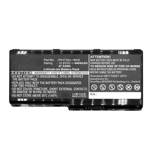 Batteries N Accessories BNA-WB-L13558 Laptop Battery - Li-ion, 10.8V, 4400mAh, Ultra High Capacity - Replacement for Toshiba PA3729U-1BAS Battery