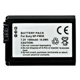 Batteries N Accessories BNA-WB-NPFW50 Digital Camera Battery - Li-Ion, 7.2V, 1500 mAh, Ultra High Capacity - Replacement for Sony NP-FW50 Battery