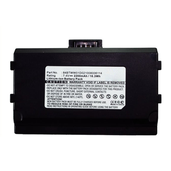 Batteries N Accessories BNA-WB-L14165 Credit Card Reader Battery - Li-ion, 7.4V, 2200mAh, Ultra High Capacity - Replacement for VeriFone 84BTWW01D021008006114 Battery