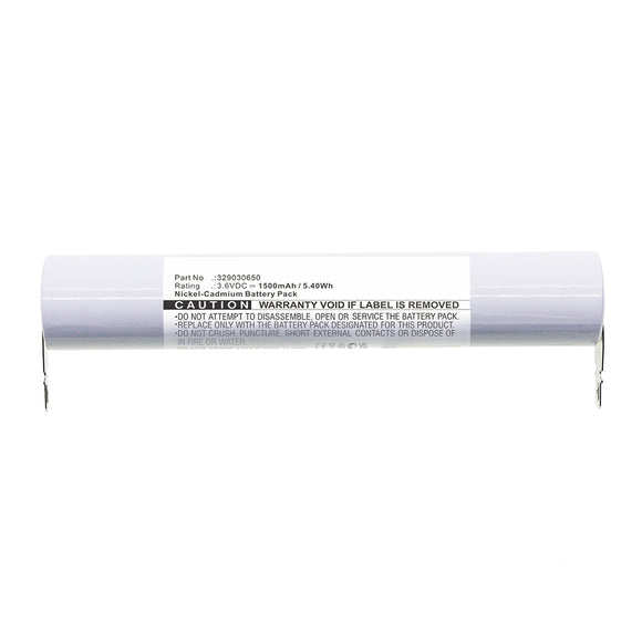 Batteries N Accessories BNA-WB-C16978 Emergency Lighting Battery - Ni-CD, 3.6V, 1500mAh, Ultra High Capacity - Replacement for Schneider 329030650 Battery
