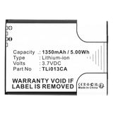 Batteries N Accessories BNA-WB-L18908 Cell Phone Battery - Li-ion, 3.7V, 1350mAh, Ultra High Capacity - Replacement for Alcatel TLi013CA Battery