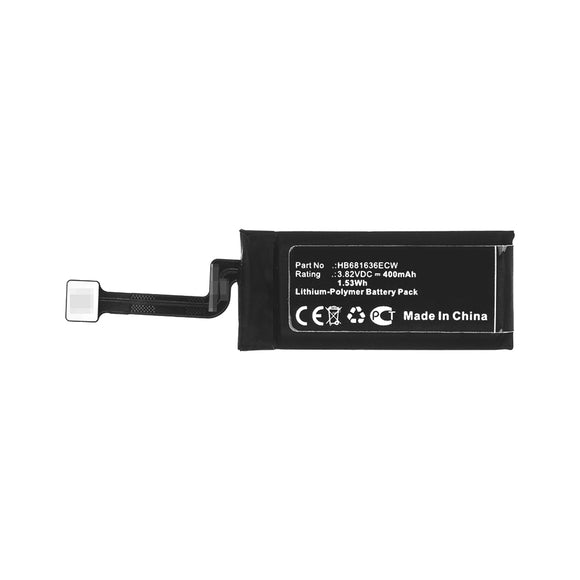 Batteries N Accessories BNA-WB-P11667 Wireless Headset Battery - Li-Pol, 3.82V, 400mAh, Ultra High Capacity - Replacement for Huawei HB681636ECW Battery