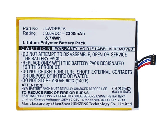 Batteries N Accessories BNA-WB-P3441 Cell Phone Battery - Li-Pol, 3.8V, 2300 mAh, Ultra High Capacity Battery - Replacement for Micromax LWDEB16 Battery