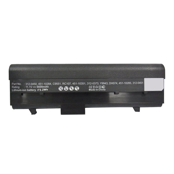 Batteries N Accessories BNA-WB-L15941 Laptop Battery - Li-ion, 11.1V, 4400mAh, Ultra High Capacity - Replacement for Dell C9551 Battery