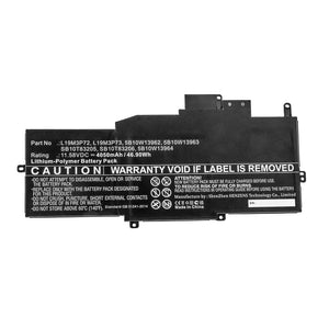 Batteries N Accessories BNA-WB-P12661 Laptop Battery - Li-Pol, 11.58V, 4050mAh, Ultra High Capacity - Replacement for Lenovo L19M3P72 Battery