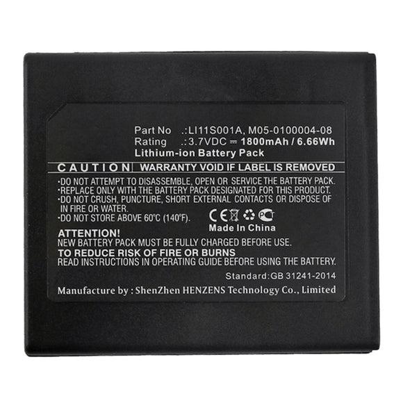 Batteries N Accessories BNA-WB-L15132 Medical Battery - Li-ion, 3.7V, 1800mAh, Ultra High Capacity - Replacement for Mindray 022-000008-00 Battery
