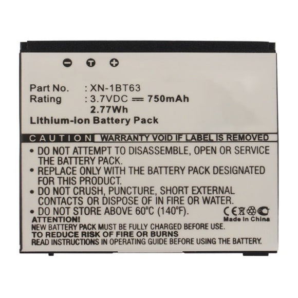 Batteries N Accessories BNA-WB-L13206 Cell Phone Battery - Li-ion, 3.7V, 750mAh, Ultra High Capacity - Replacement for Sharp XN-1BT63 Battery