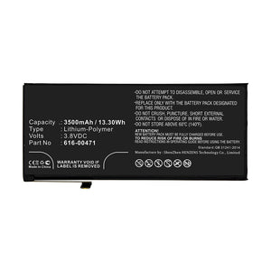 Batteries N Accessories BNA-WB-P12147 Cell Phone Battery - Li-Pol, 3.8V, 3500mAh, Ultra High Capacity - Replacement for Apple 616-00468 Battery