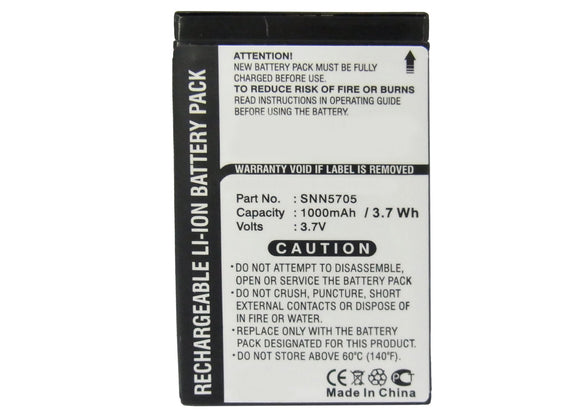 Batteries N Accessories BNA-WB-L3473 Cell Phone Battery - Li-Ion, 3.7V, 1000 mAh, Ultra High Capacity Battery - Replacement for Motorola SNN5705 Battery