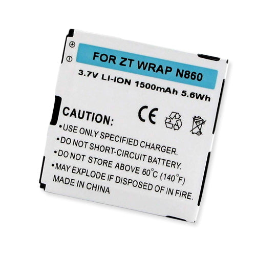 Batteries N Accessories BNA-WB-BLI-1237-1.5 Cell Phone Battery - Li-Ion, 3.7V, 1500 mAh, Ultra High Capacity Battery - Replacement for ZTE LI3712T42P3H374141 Battery