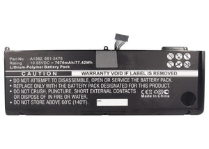 Batteries N Accessories BNA-WB-P4514 Laptops Battery - Li-Pol, 10.95V, 7070 mAh, Ultra High Capacity Battery - Replacement for Apple 020-7134-01 Battery