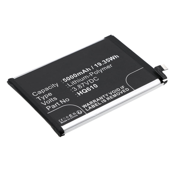 Batteries N Accessories BNA-WB-P18750 Cell Phone Battery - Li-Pol, 3.85V, 5000mAh, Ultra High Capacity - Replacement for Nokia HQ610 Battery