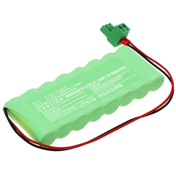 Batteries N Accessories BNA-WB-H18425 Automatic Doors Battery - Ni-MH, 9.6V, 1200mAh, Ultra High Capacity - Replacement for Dorma TO1007 Battery