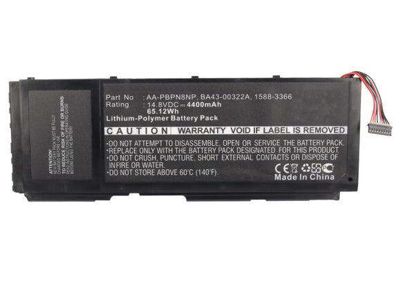 Batteries N Accessories BNA-WB-P4637 Laptops Battery - Li-Pol, 14.8V, 4400 mAh, Ultra High Capacity Battery - Replacement for Samsung 1588-3366 Battery