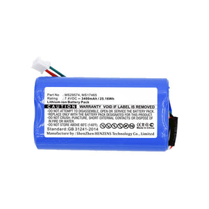 Batteries N Accessories BNA-WB-L10888 Medical Battery - Li-ion, 7.4V, 3400mAh, Ultra High Capacity - Replacement for Drager MS17465 Battery