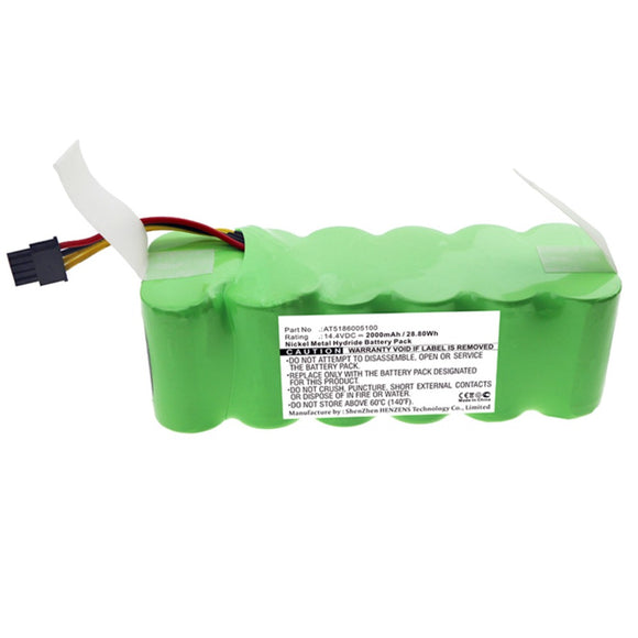 Batteries N Accessories BNA-WB-H11131 Vacuum Cleaner Battery - Ni-MH, 14.4V, 2000mAh, Ultra High Capacity - Replacement for Ariete AT5186005100 Battery