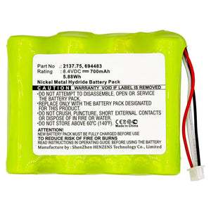 Batteries N Accessories BNA-WB-H10269 Equipment Battery - Ni-MH, 8.4V, 700mAh, Ultra High Capacity - Replacement for AEMC 694483 Battery