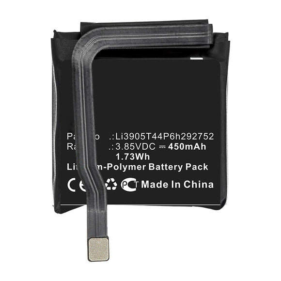 Batteries N Accessories BNA-WB-P14321 Smartwatch Battery - Li-Pol, 3.85V, 450mAh, Ultra High Capacity - Replacement for Nubia Li3905T44P6h292752 Battery