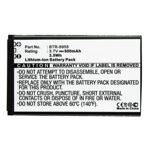 Batteries N Accessories BNA-WB-L9883 Cell Phone Battery - Li-ion, 3.7V, 950mAh, Ultra High Capacity - Replacement for Audiovox BTR-8955 Battery