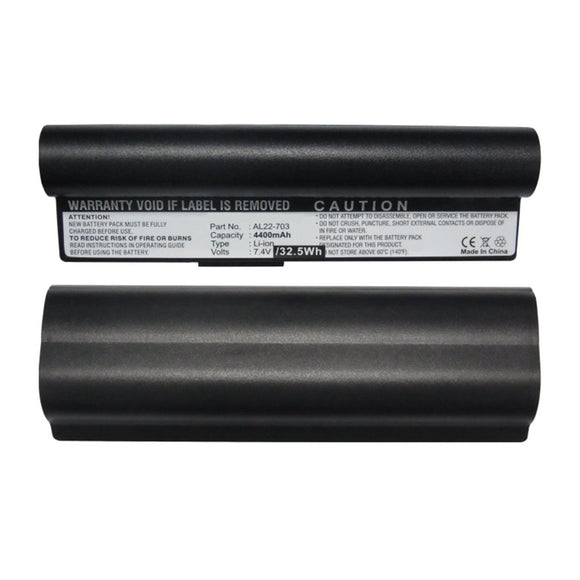 Batteries N Accessories BNA-WB-L15870 Laptop Battery - Li-ion, 7.4V, 4400mAh, Ultra High Capacity - Replacement for Asus AL22-703 Battery