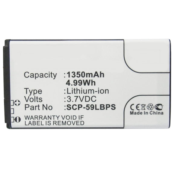 Batteries N Accessories BNA-WB-L9505 Cell Phone Battery - Li-ion, 3.7V, 1350mAh, Ultra High Capacity - Replacement for Kyocera SCP-59LBPS Battery