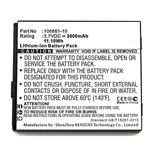 Batteries N Accessories BNA-WB-L13406 Equipment Battery - Li-ion, 3.7V, 3000mAh, Ultra High Capacity - Replacement for Trimble 106661-10 Battery