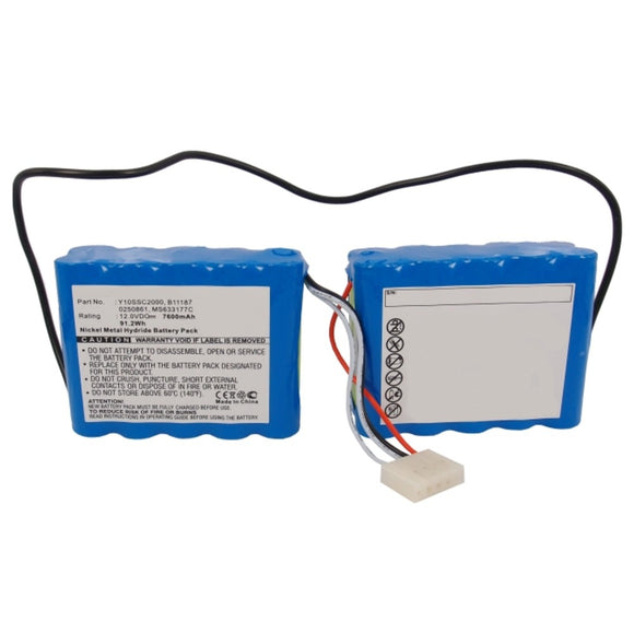 Batteries N Accessories BNA-WB-H9378 Medical Battery - Ni-MH, 12V, 7600mAh, Ultra High Capacity - Replacement for Criticon BATT/110239 Battery