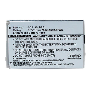 Batteries N Accessories BNA-WB-L16941 Cell Phone Battery - Li-ion, 3.7V, 750mAh, Ultra High Capacity - Replacement for Sanyo SCP-30LBPS Battery