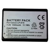 Batteries N Accessories BNA-WB-LPE10 Digital Camera Battery - li-ion, 7.4V, 1500 mAh, Ultra High Capacity Battery - Replacement for Canon LP-E10 Battery